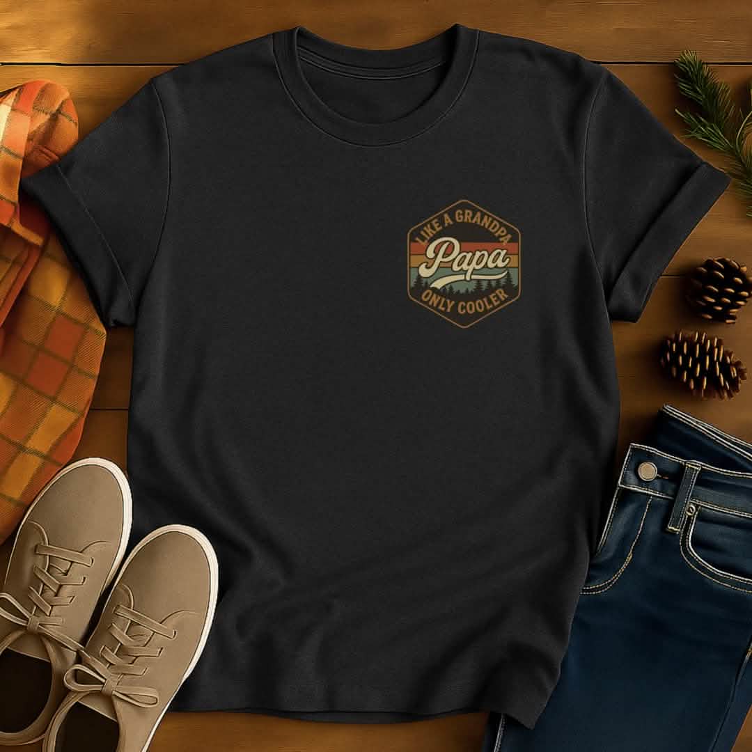 Papa Cooler Grandpa T-Shirt