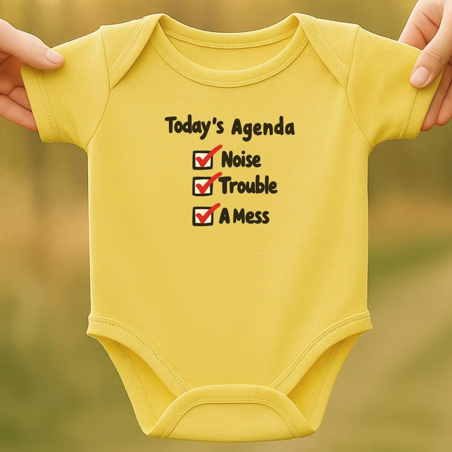 Checklist Chaos Baby Bodysuit