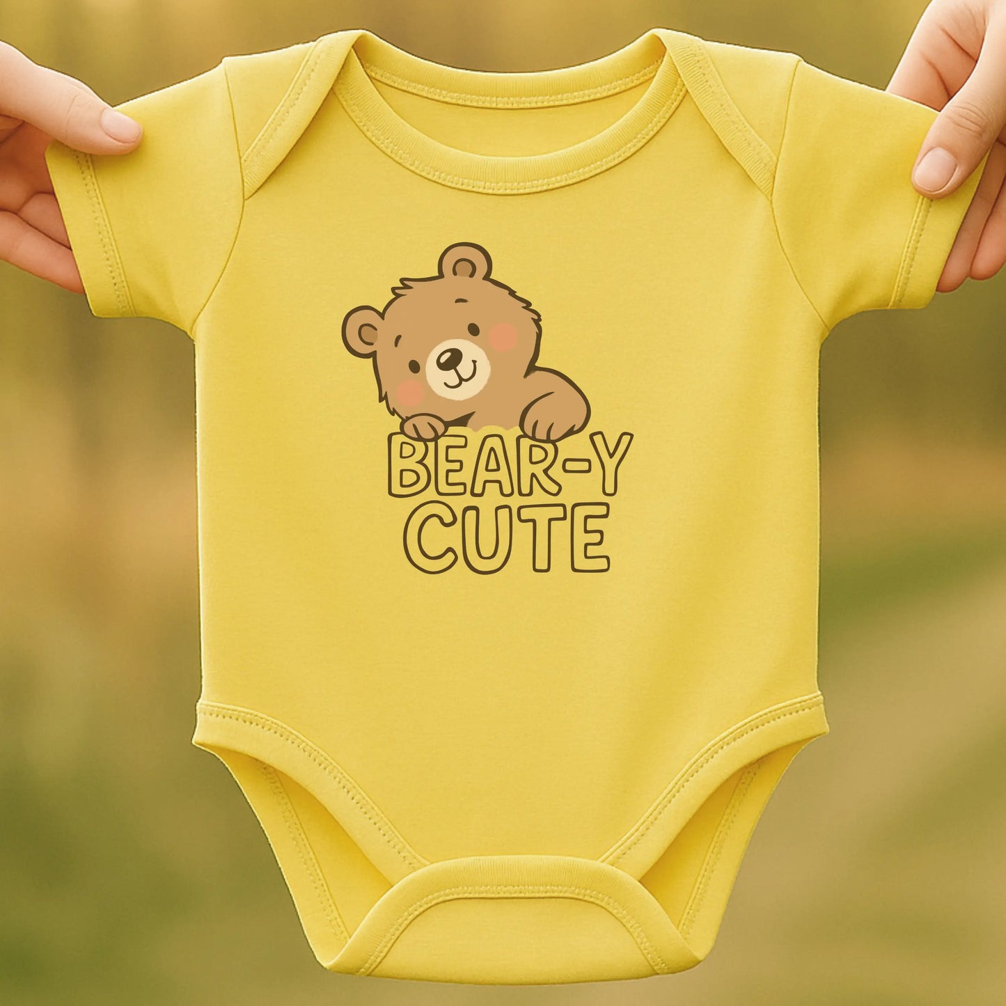 Cute Bear Baby Bodysuit