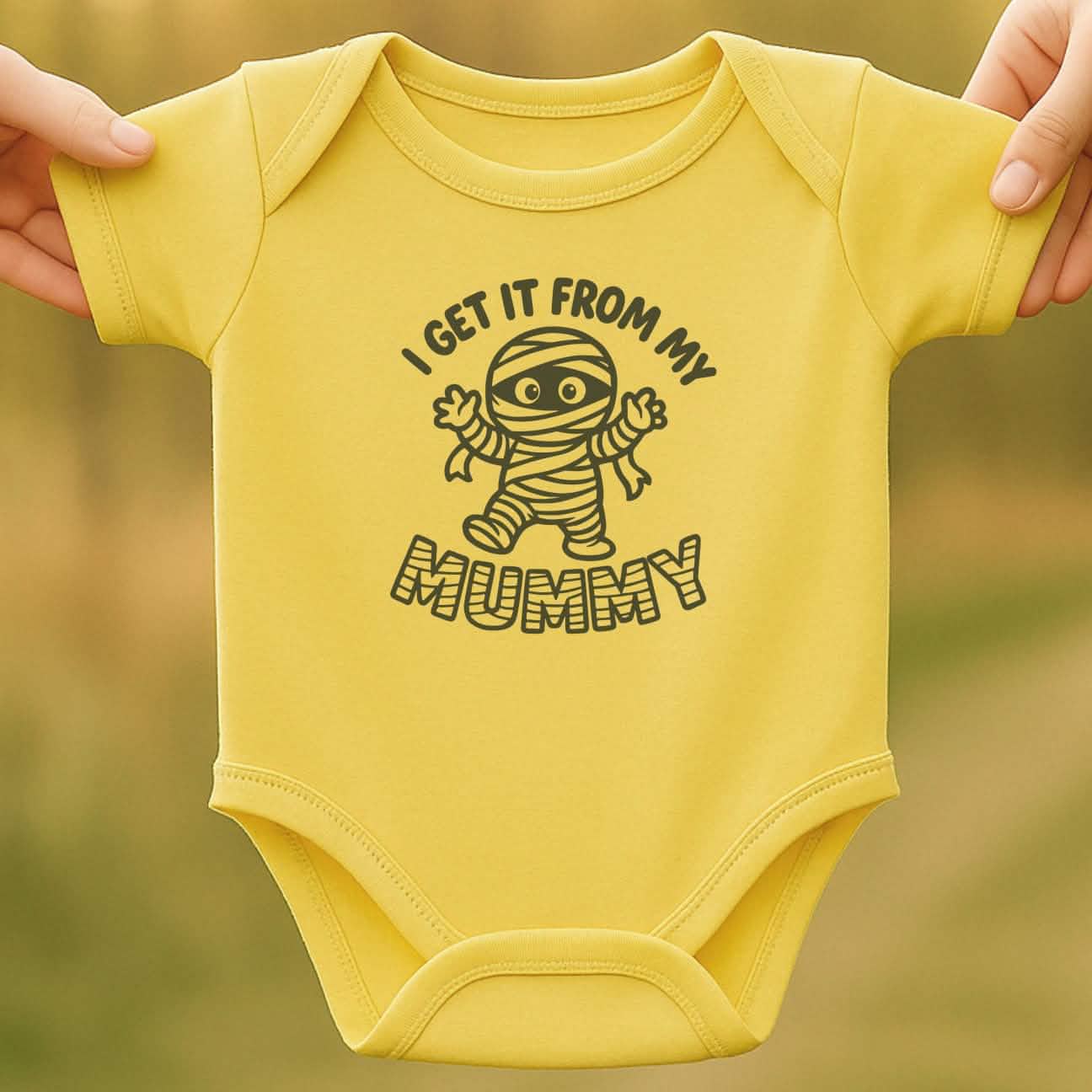 From Mummy Baby Halloween Bodysuit