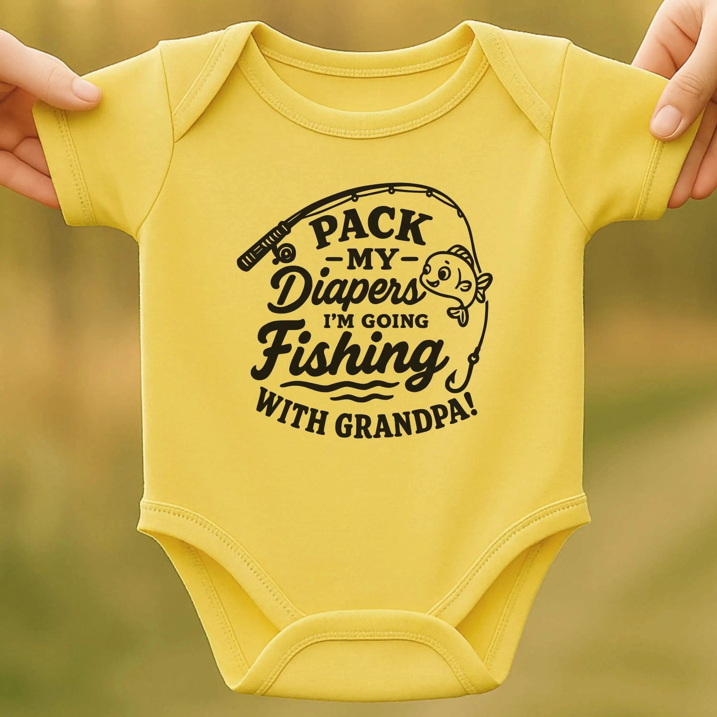 Fishing Baby Bodysuit