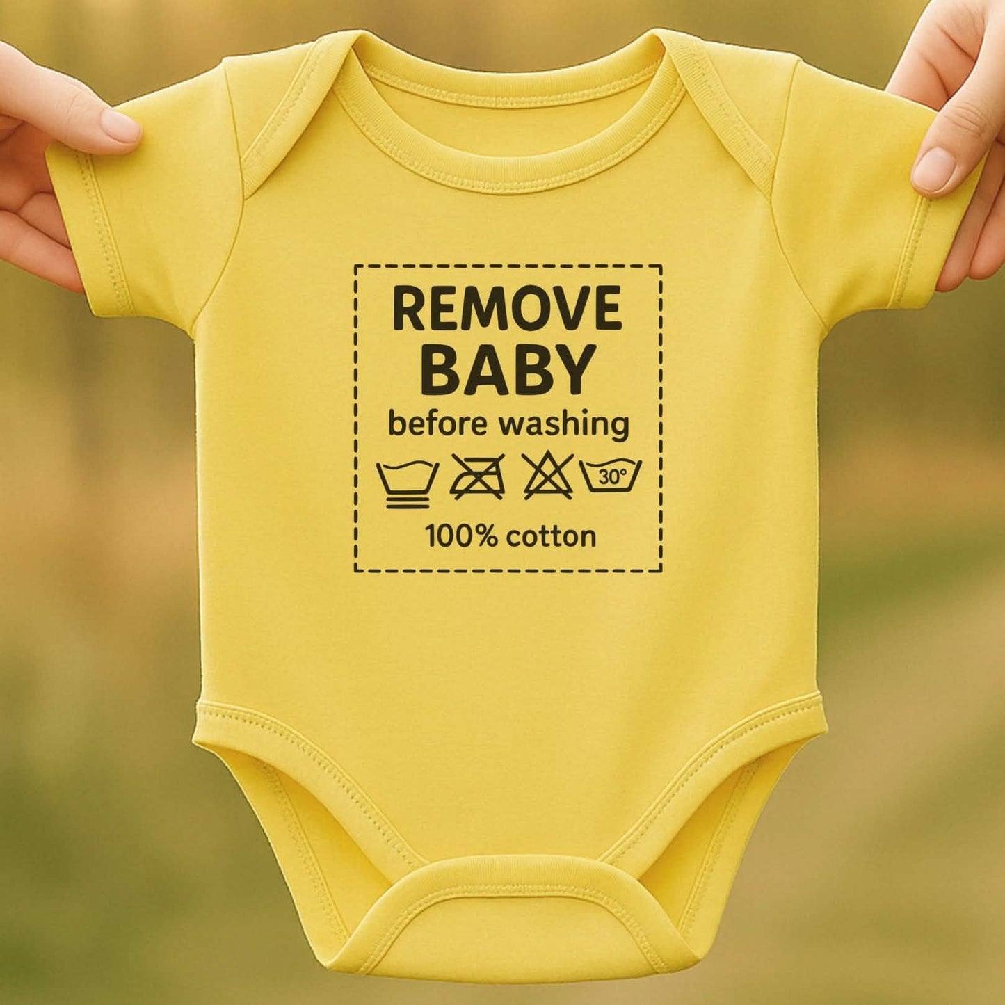 Before Washing Baby Bodysuit