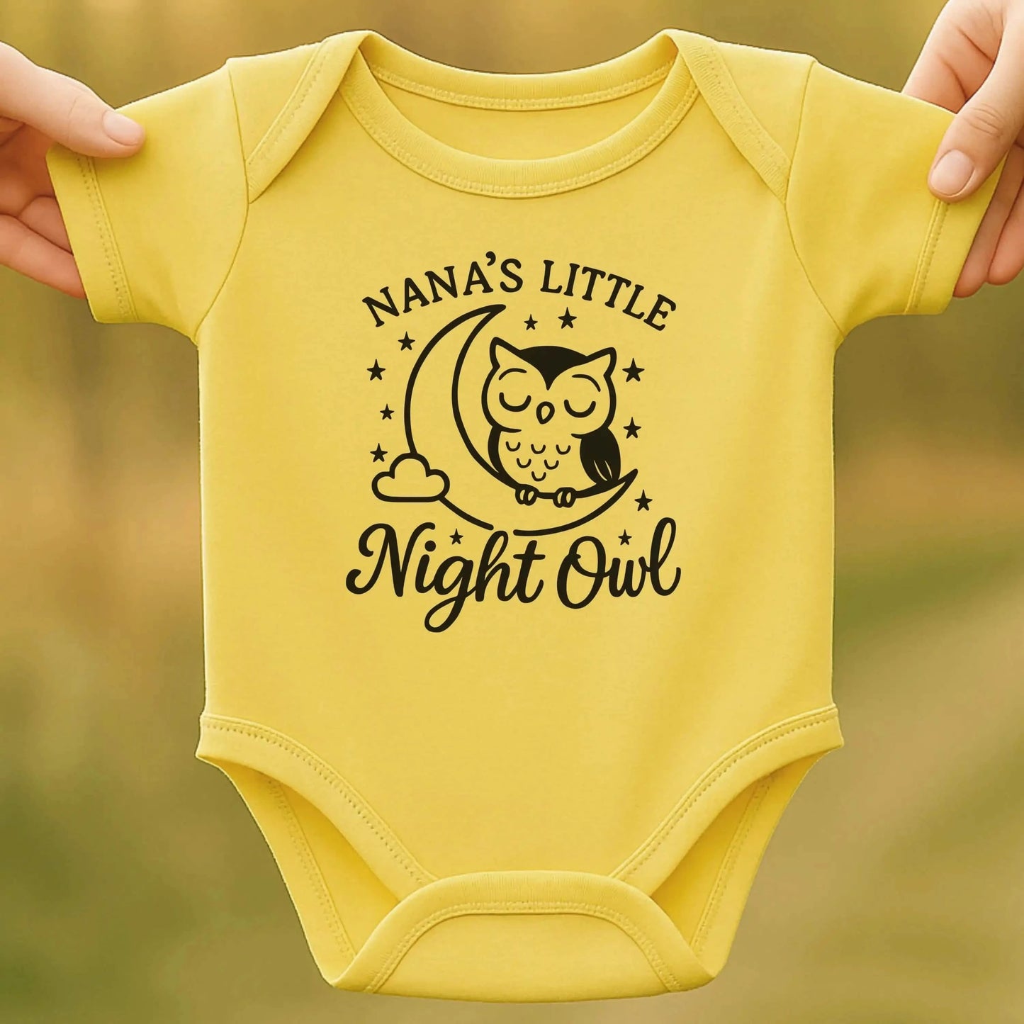 Night Owl Baby Bodysuit