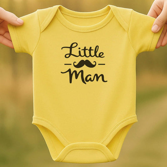 Little Man Baby Bodysuit