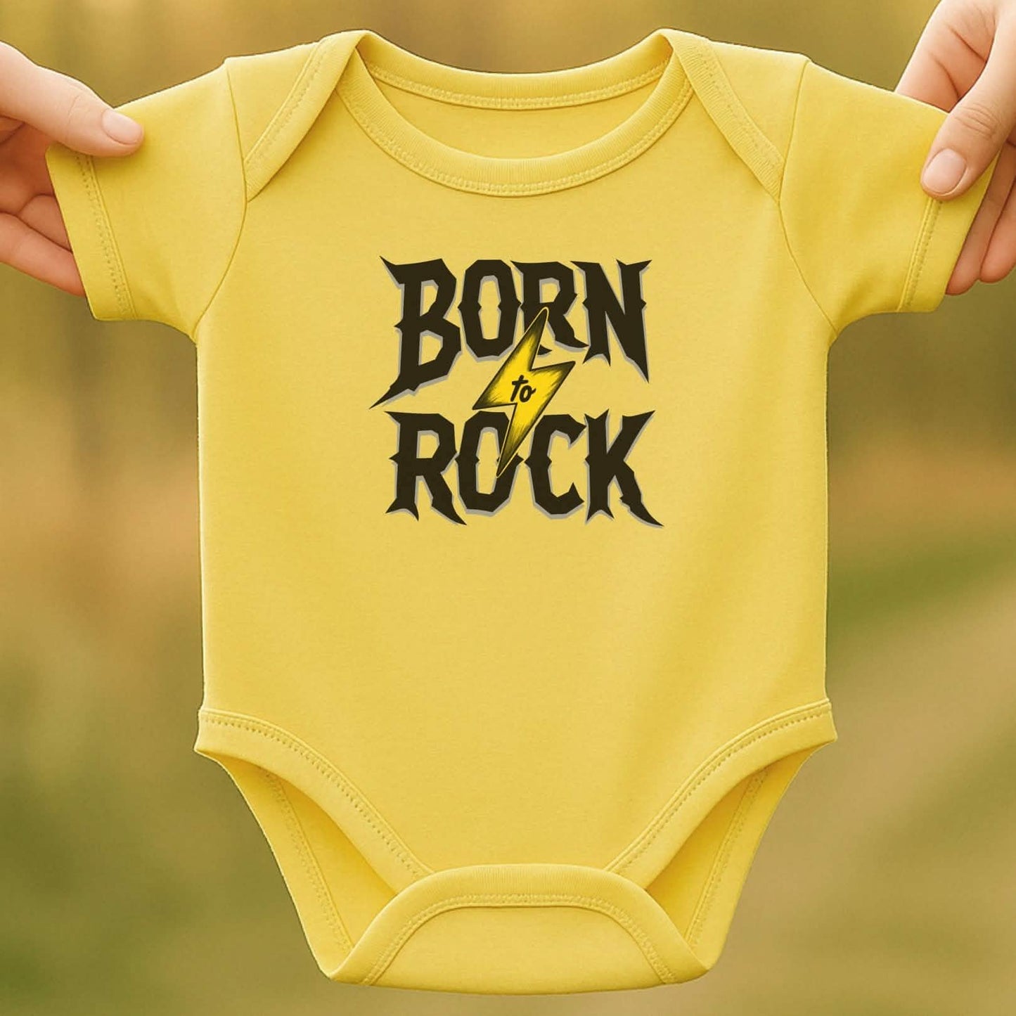 Born To Rock Baby Bodysuit