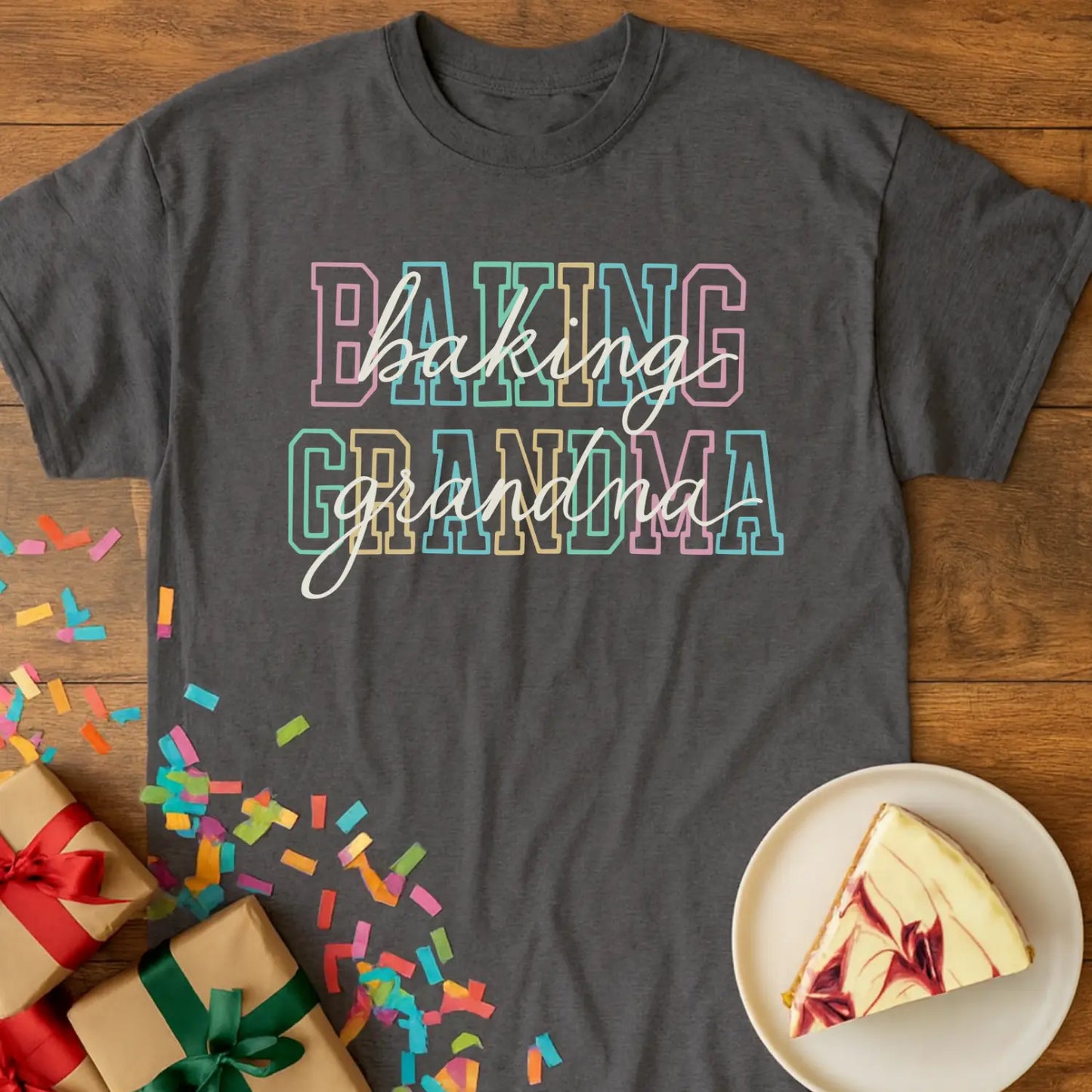 Pastel Lettering Grandma T-Shirt