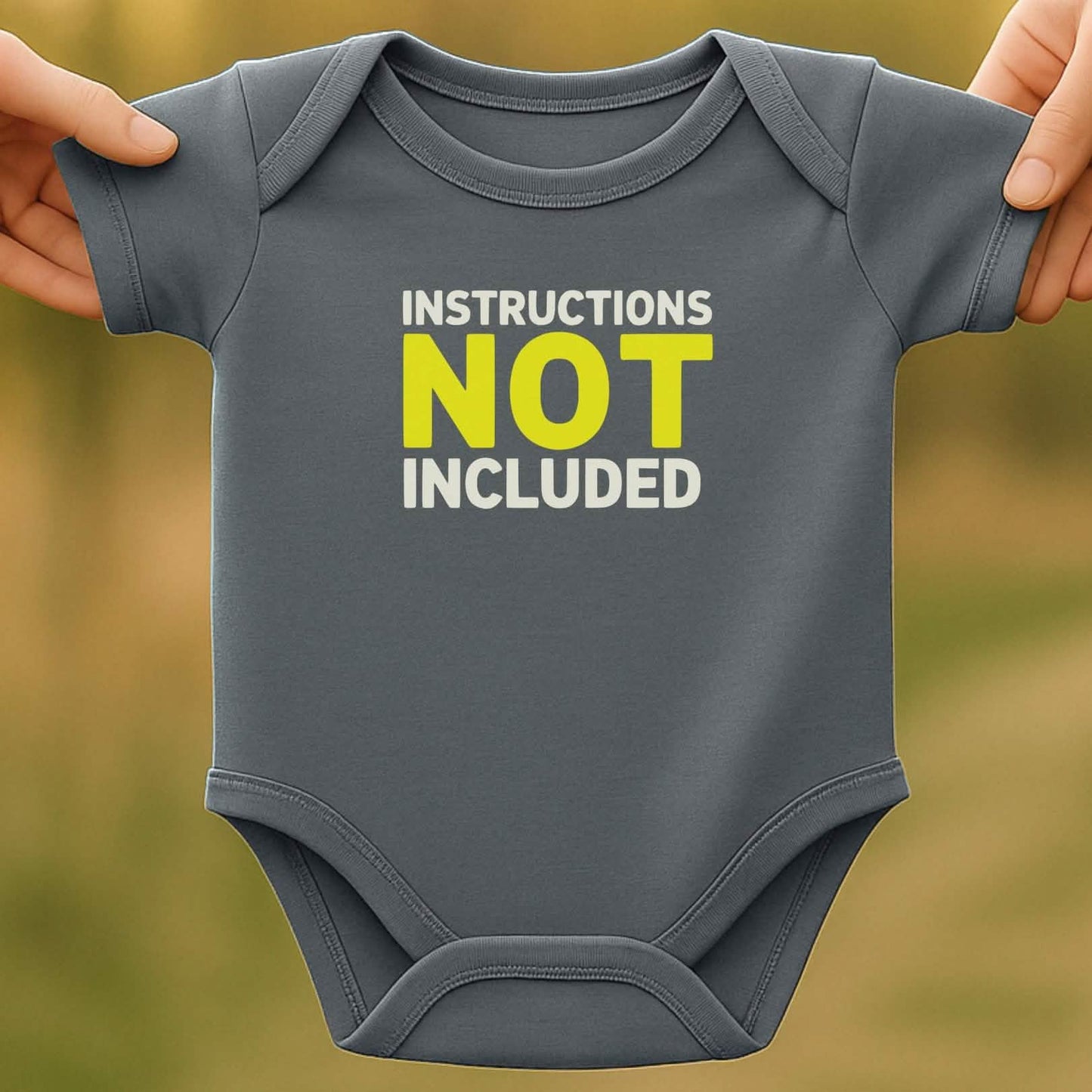No Manual Baby Bodysuit