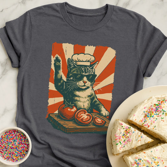 Food Loving Cat T-Shirt