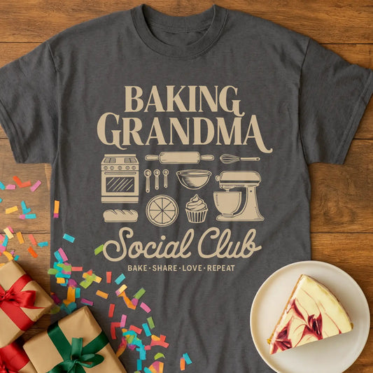 Baking Grandma Social Club T-Shirt