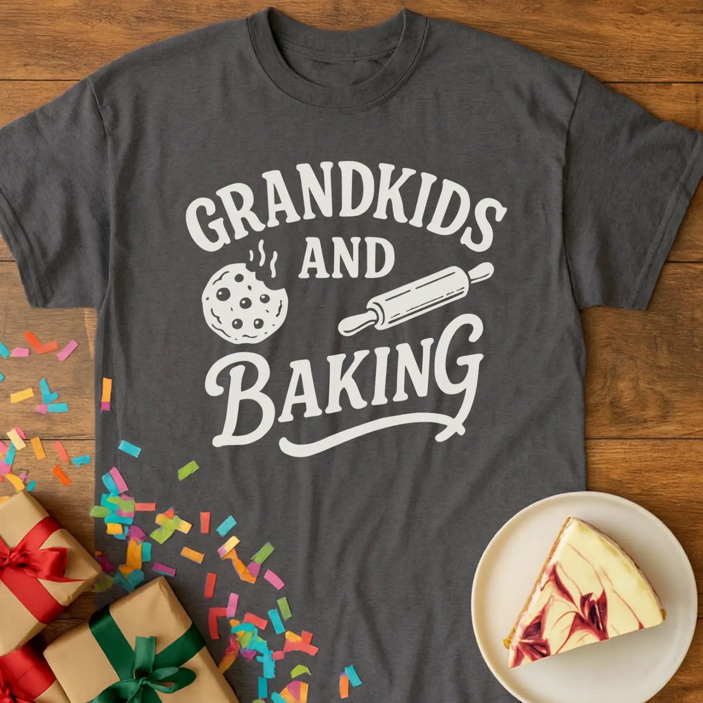 Grandkids and Baking Grandma T-Shirt