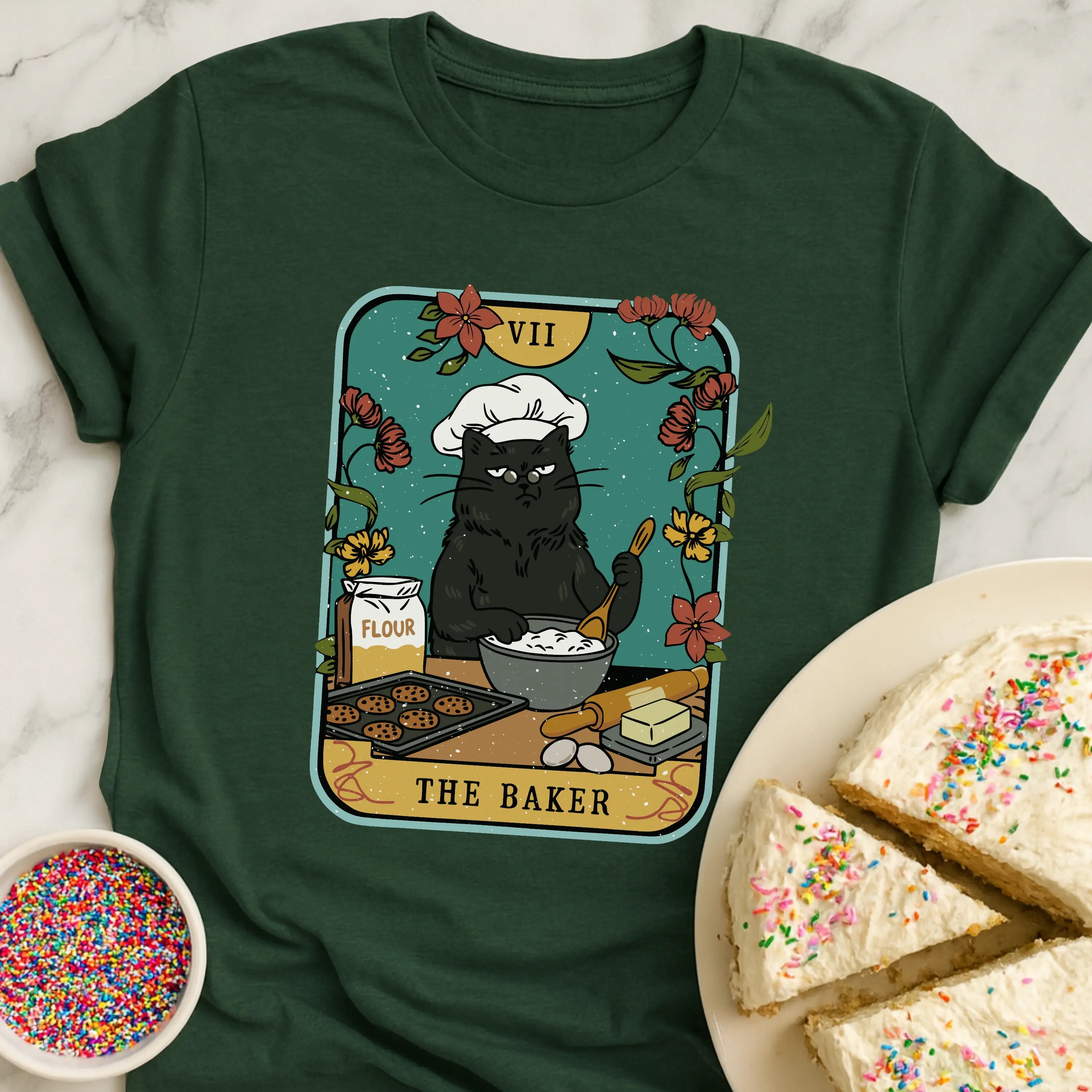 Tarot Baker Cat T-Shirt