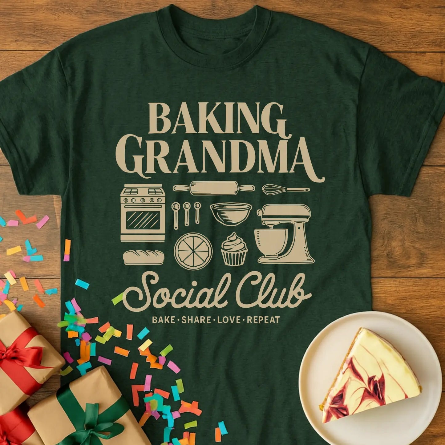 Baking Grandma Social Club T-Shirt