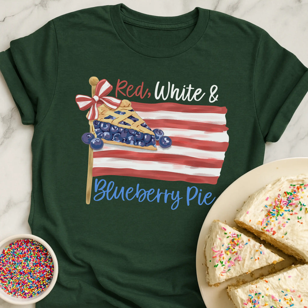 Red White Blueberry Pie T-Shirt