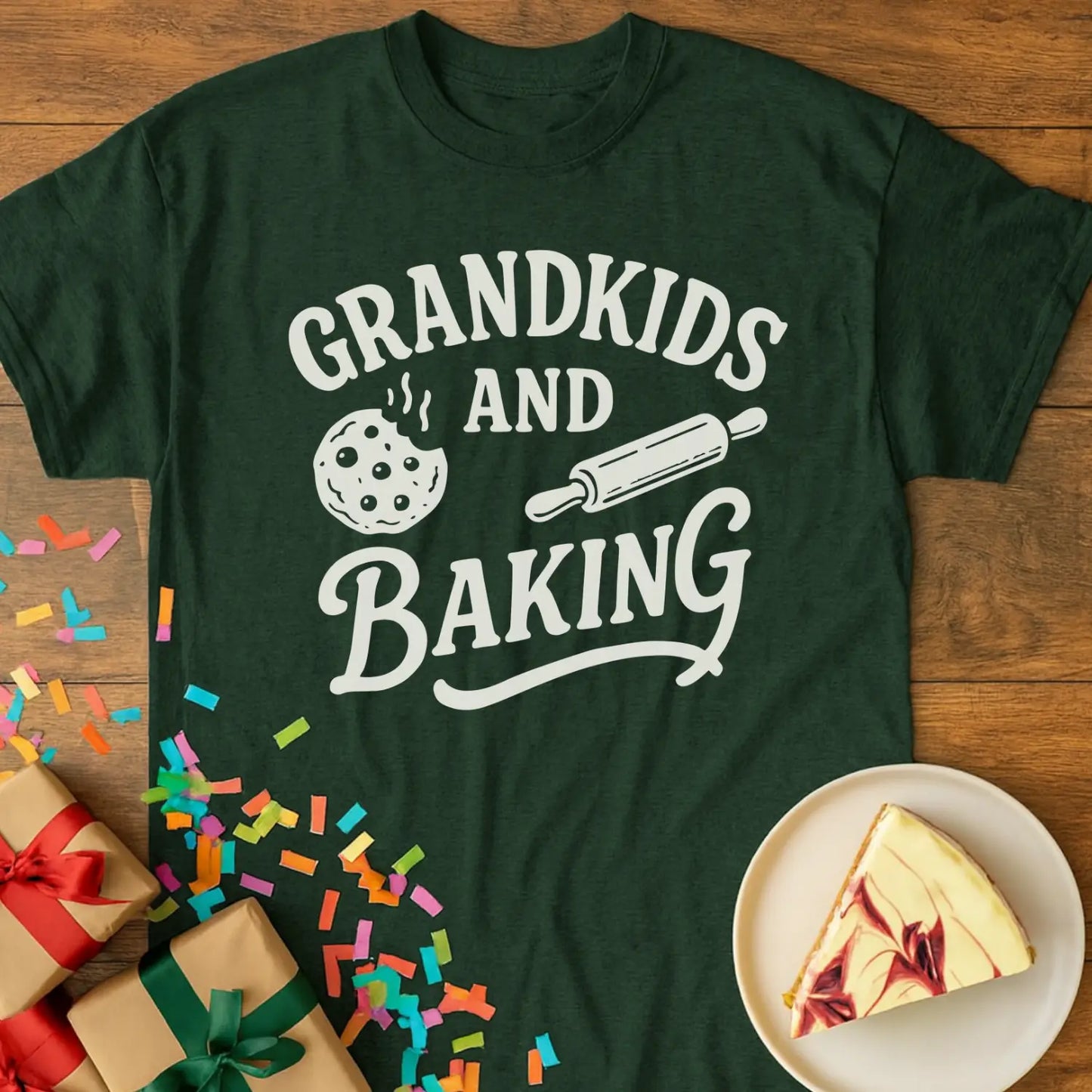 Grandkids and Baking Grandma T-Shirt