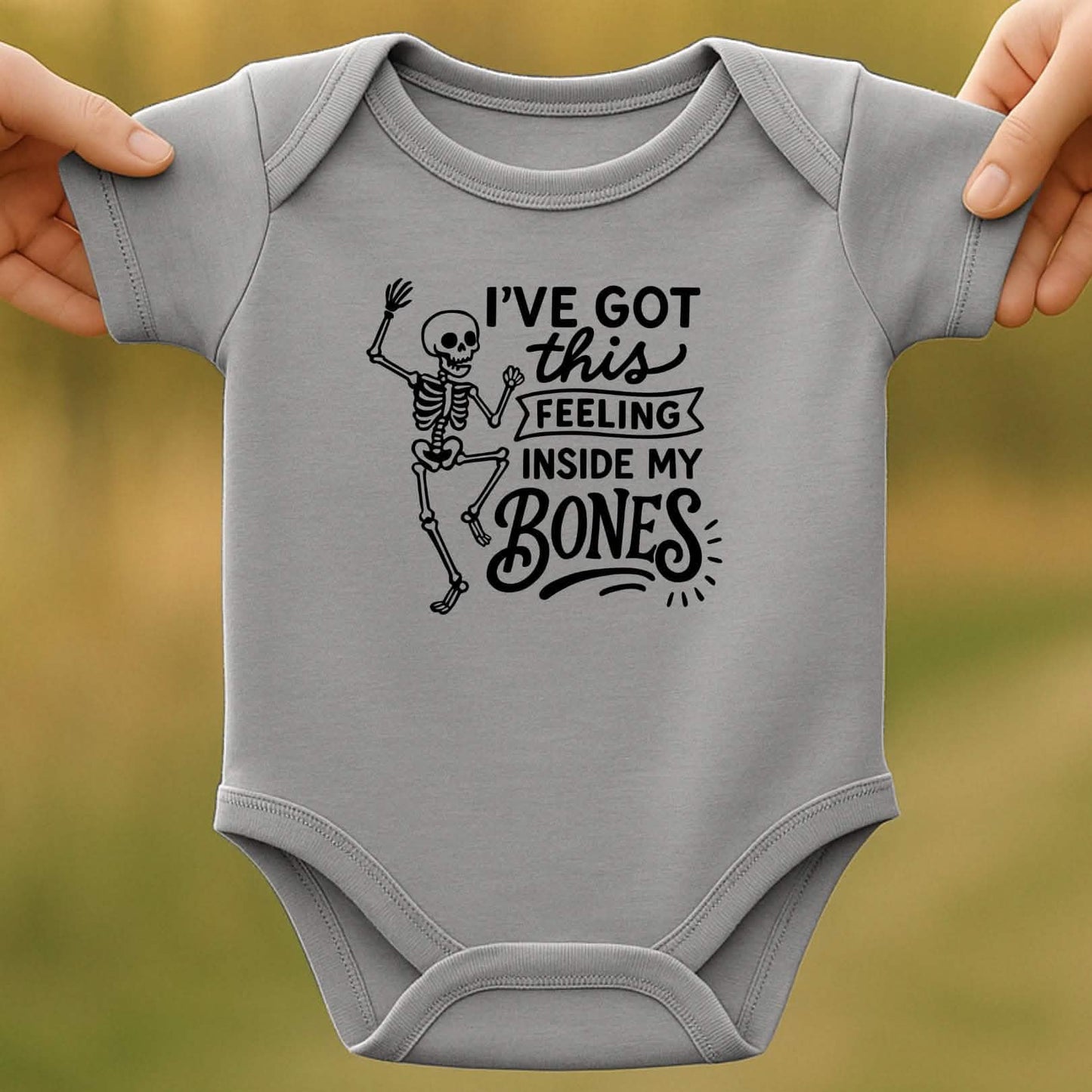 Inside Bones Baby Halloween Bodysuit