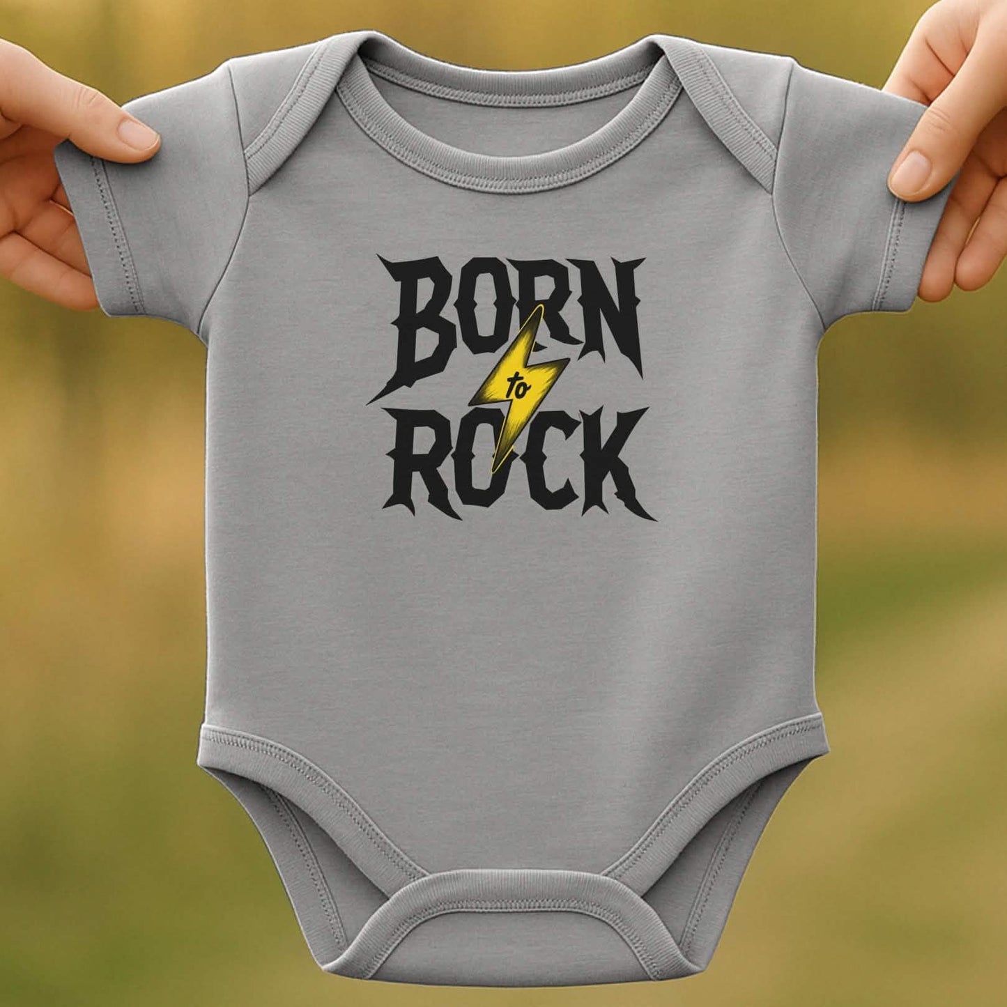 Born To Rock Baby Bodysuit