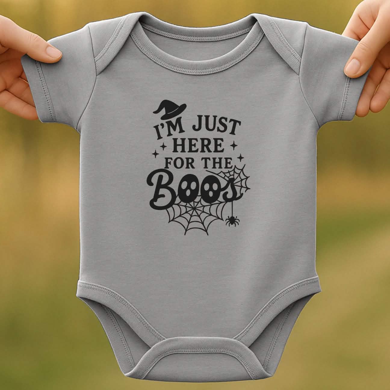 Boo Vibes Baby Halloween Bodysuit
