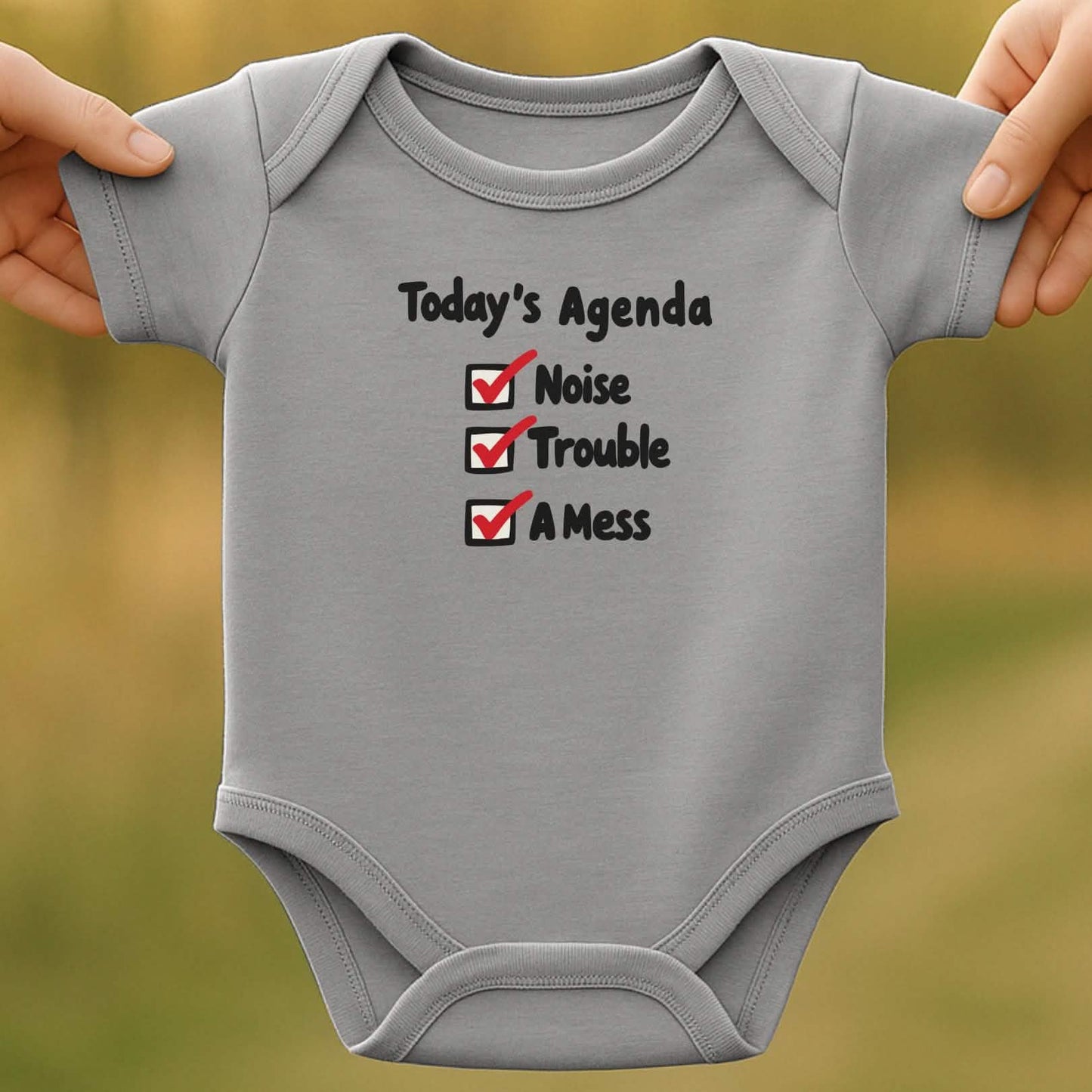 Checklist Chaos Baby Bodysuit
