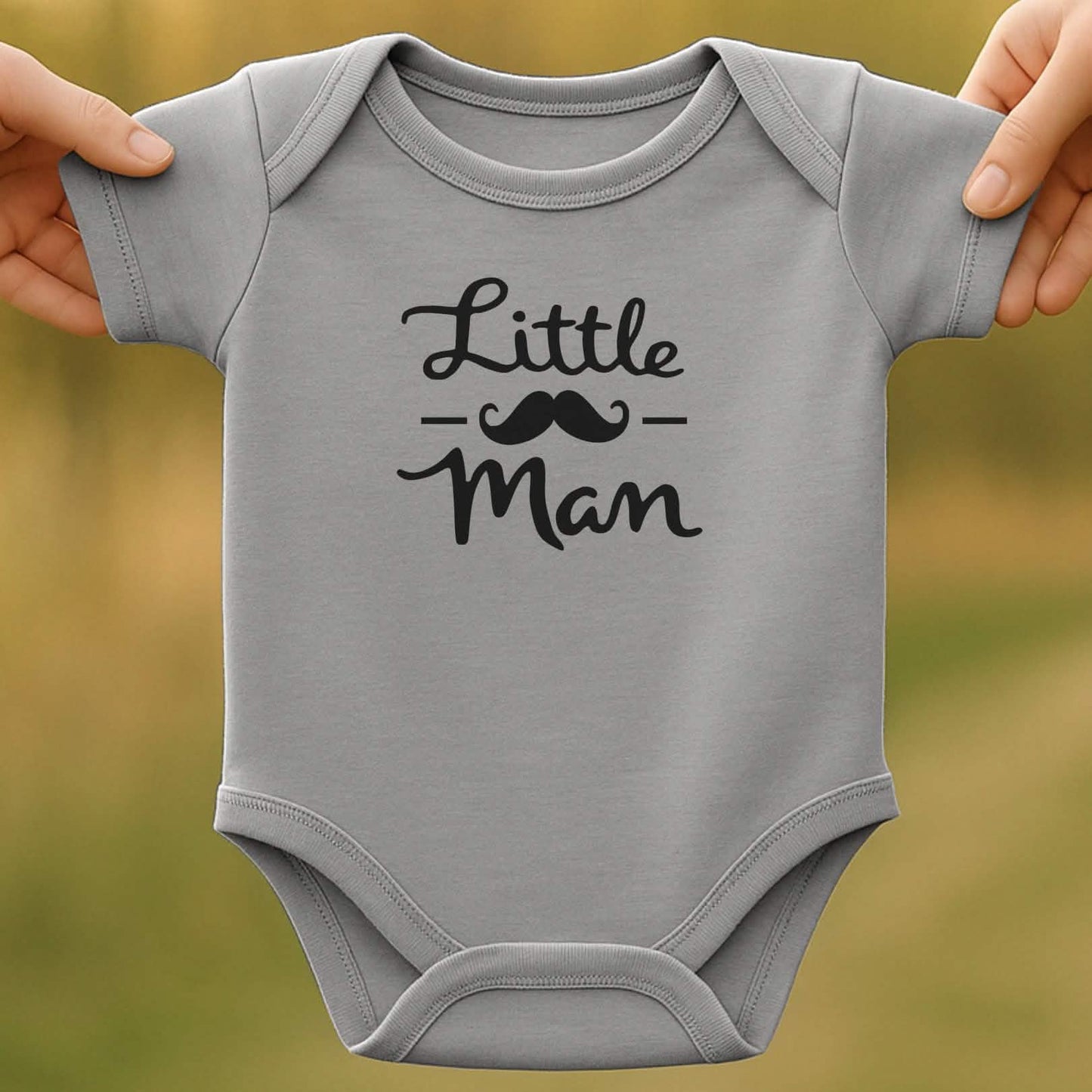 Little Man Baby Bodysuit