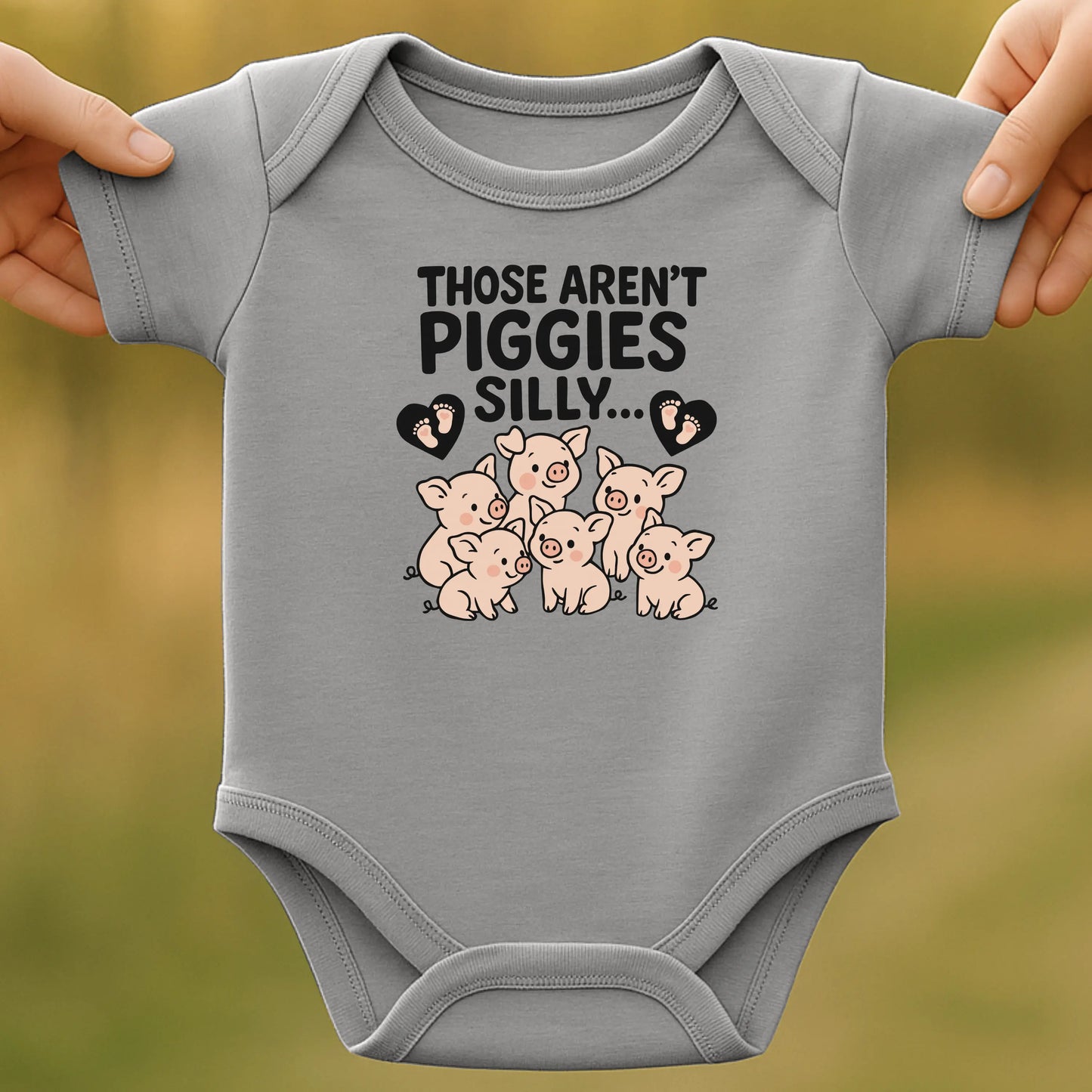 Not Piggies Baby Bodysuit