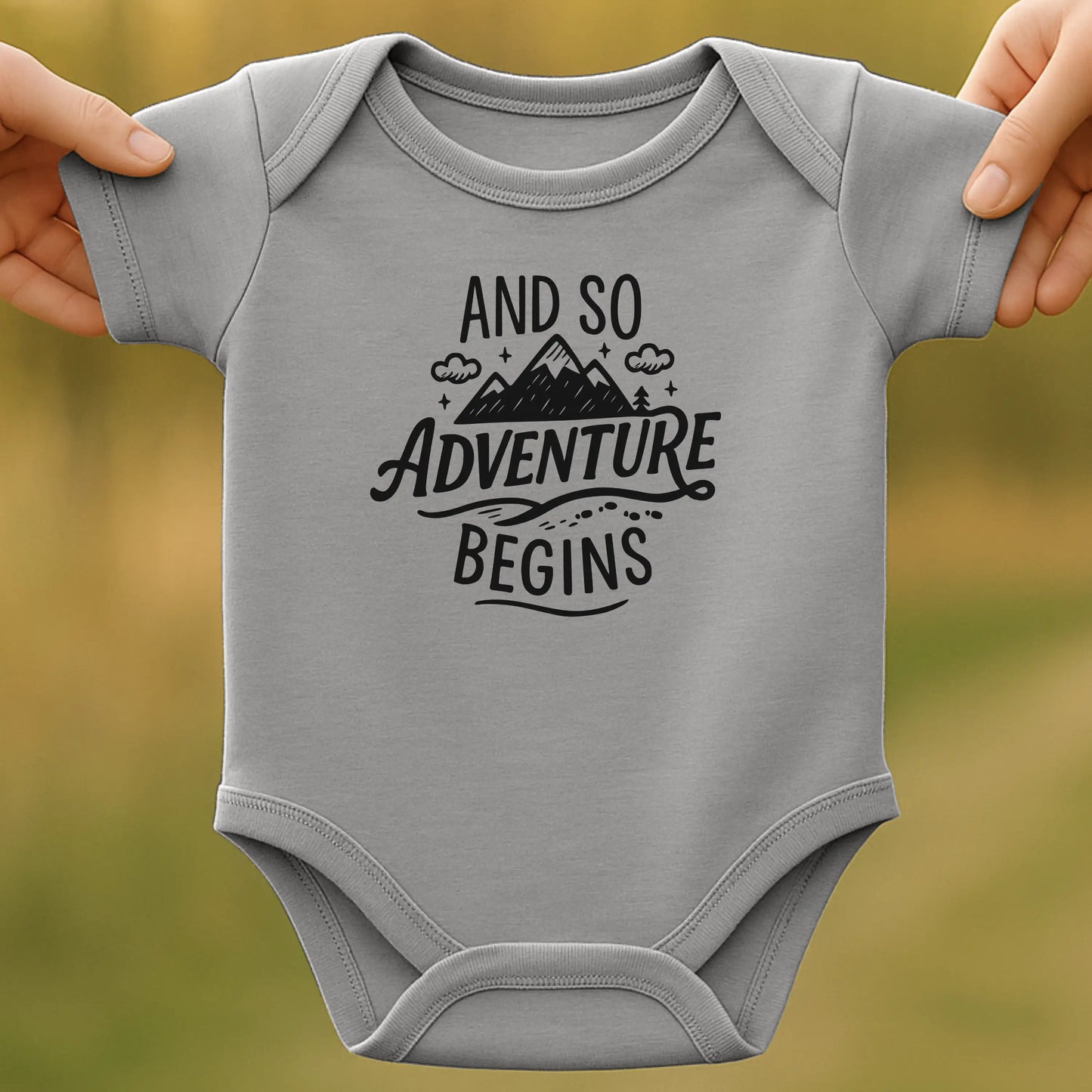Adventure Begins Baby Bodysuit