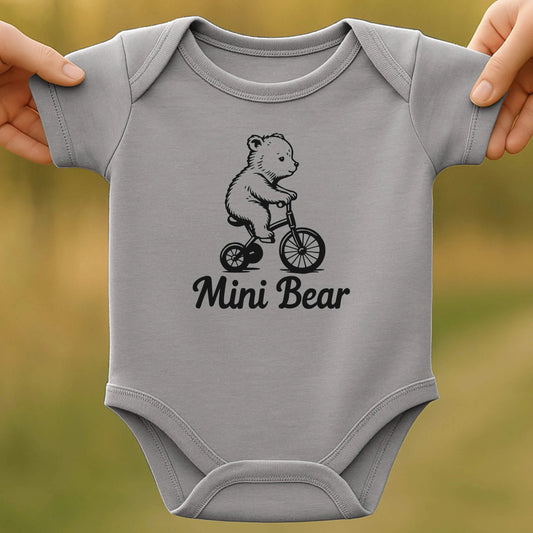 Bike Bear Baby Bodysuit