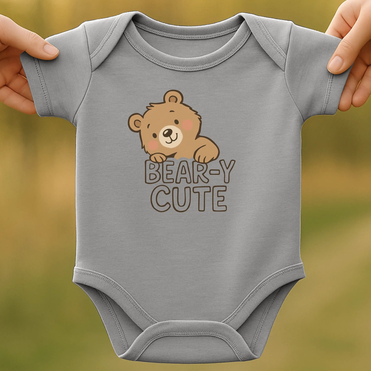 Cute Bear Baby Bodysuit