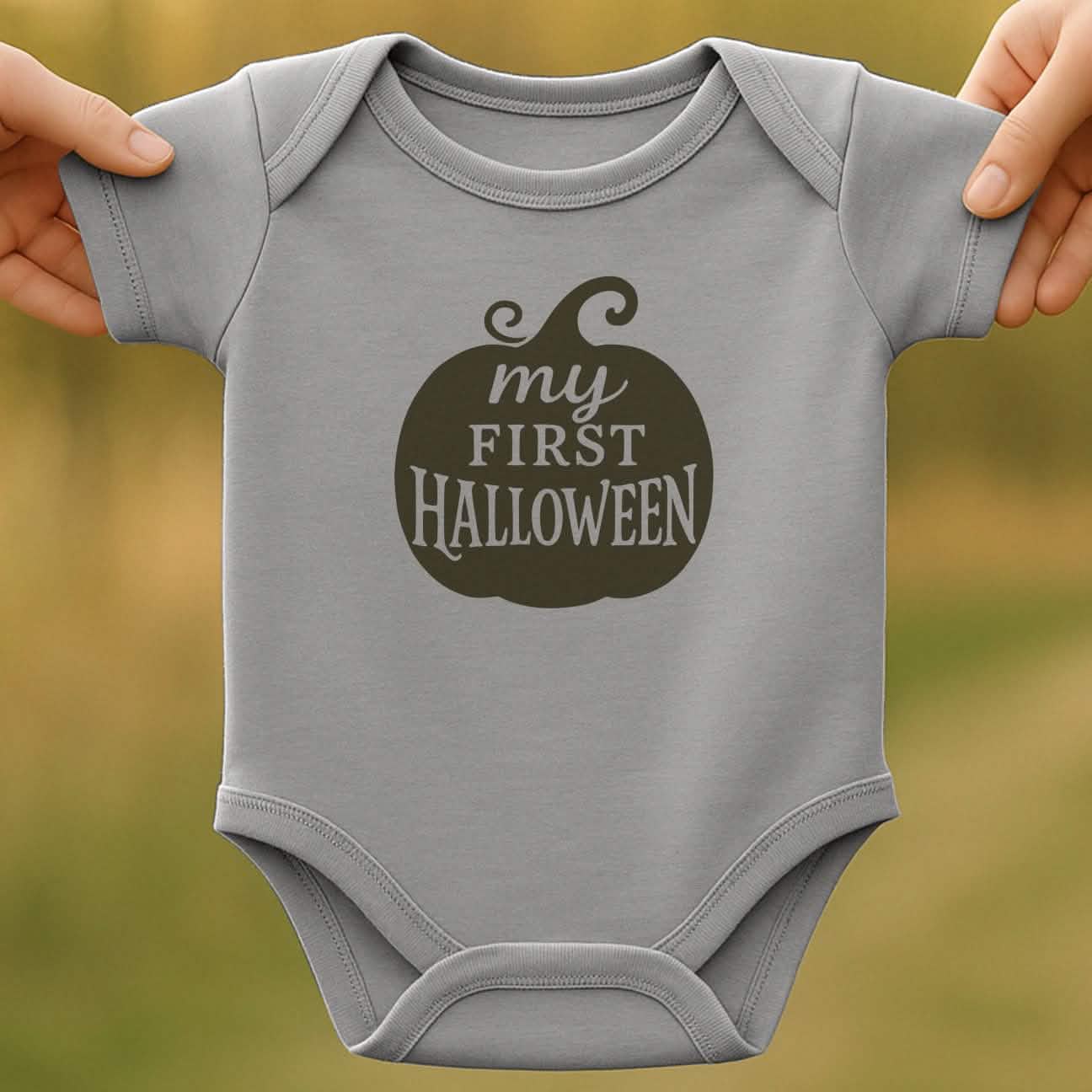 Pumpkin First Halloween Baby Bodysuit