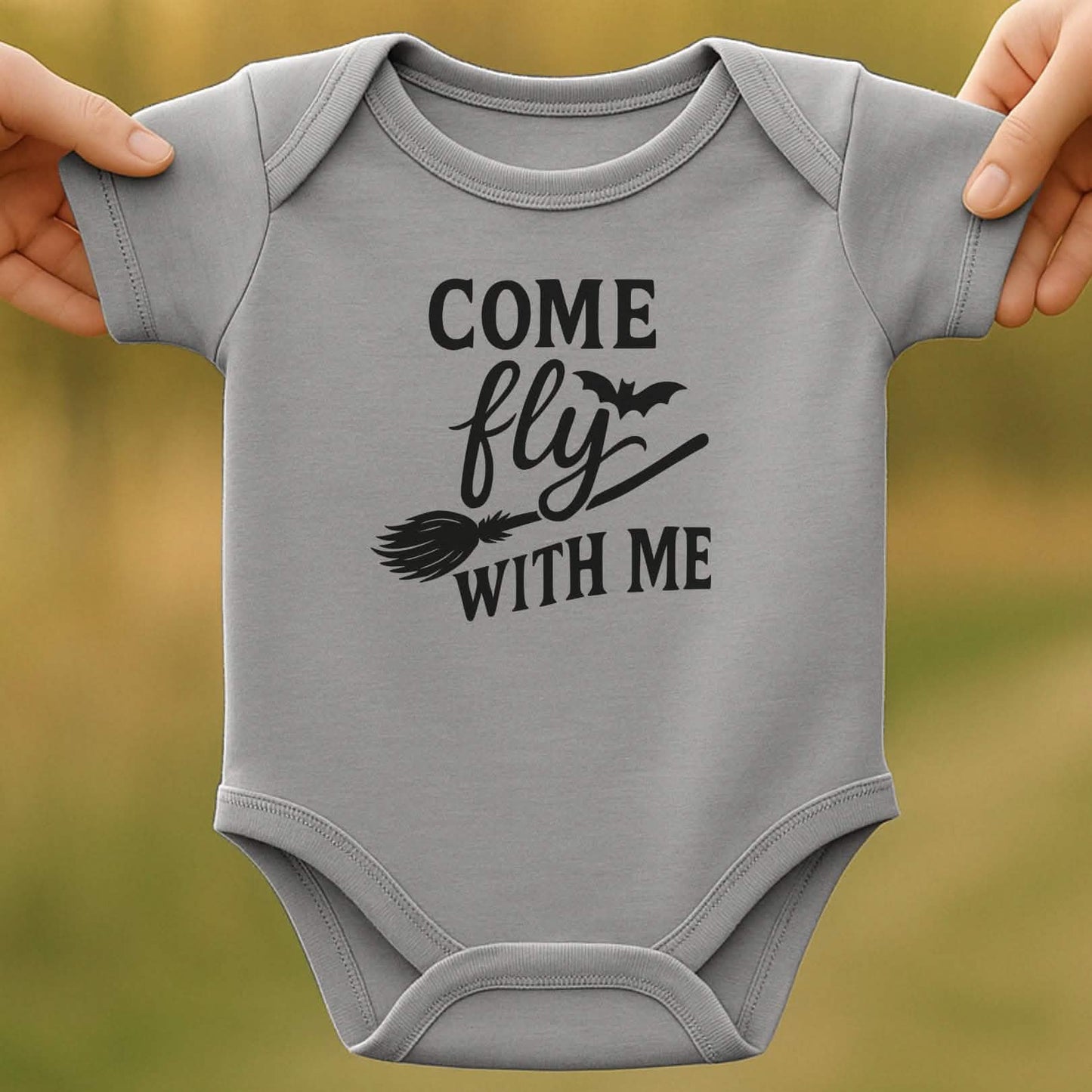 Come Fly Baby Halloween Bodysuit