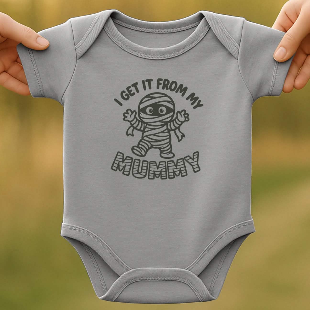 From Mummy Baby Halloween Bodysuit