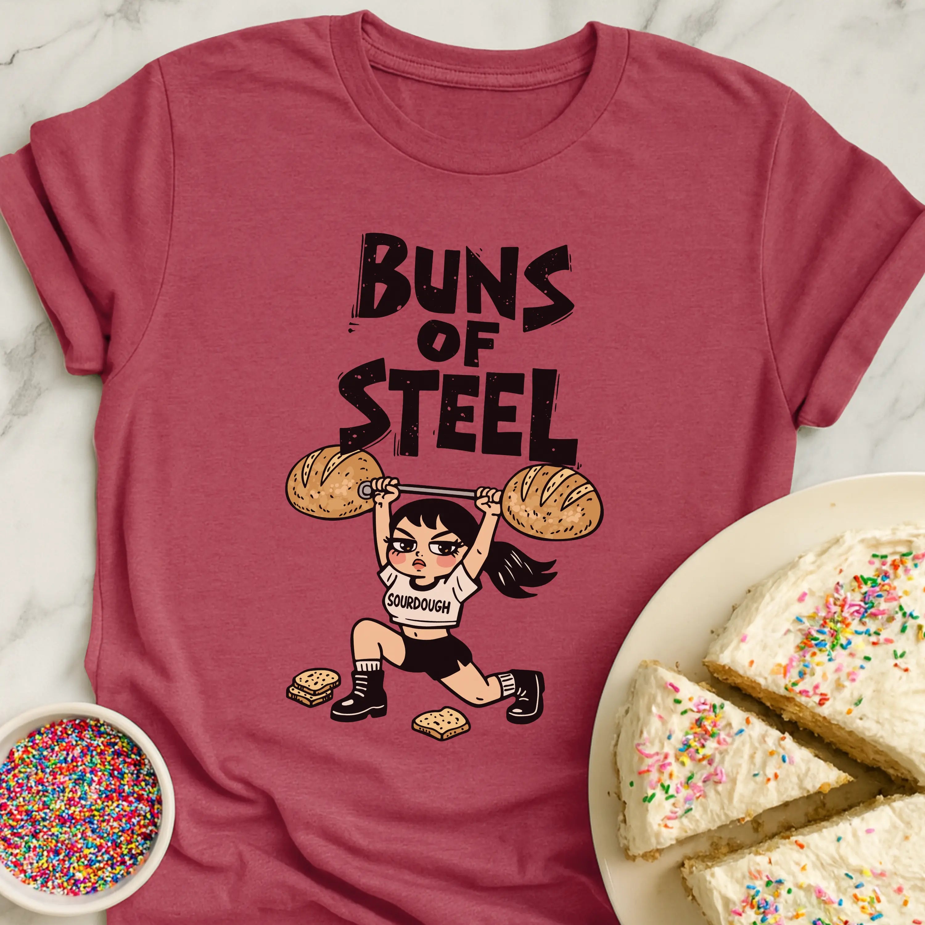 Buns Lifting Lady T-Shirt