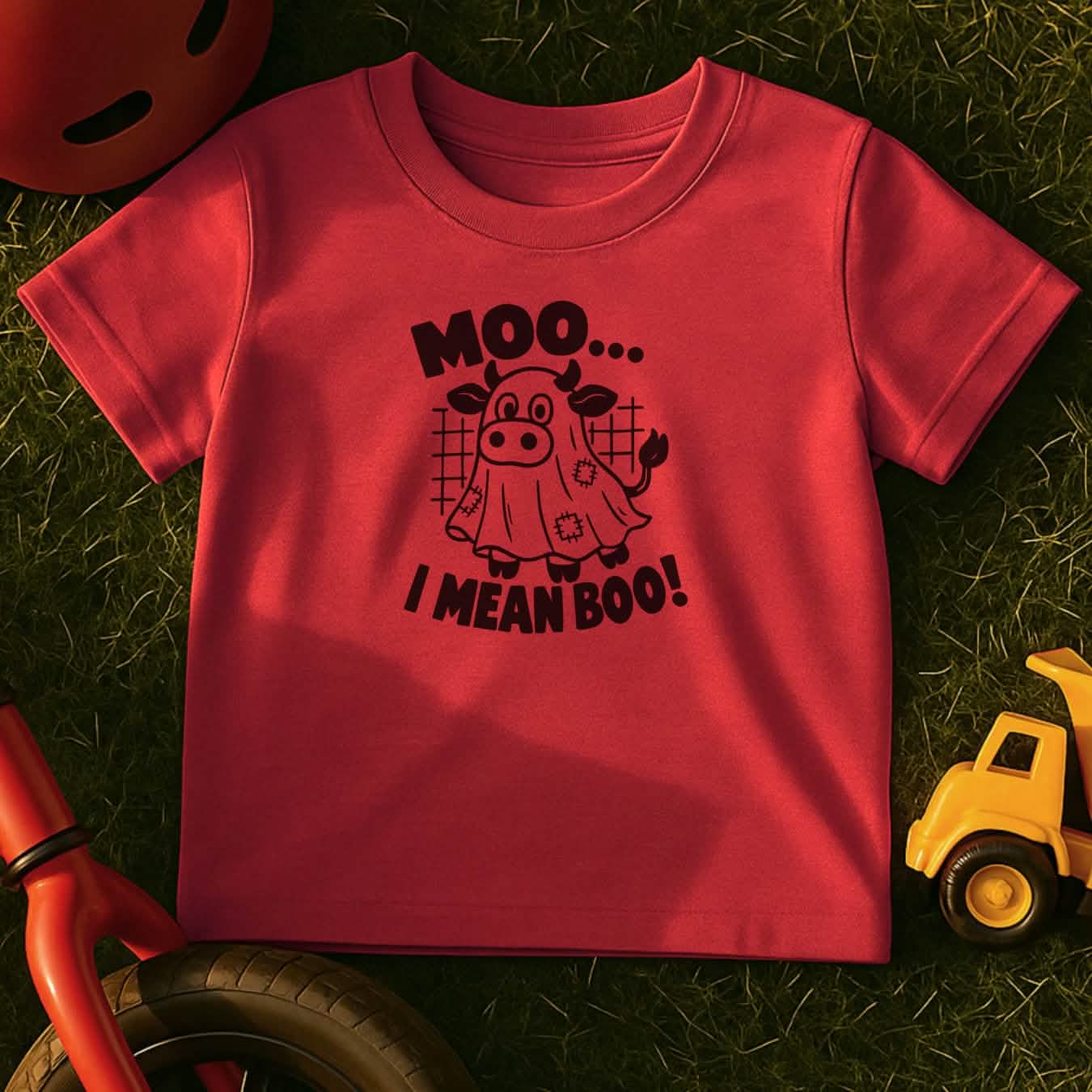 Moo Boo Toddler Halloween T-Shirt