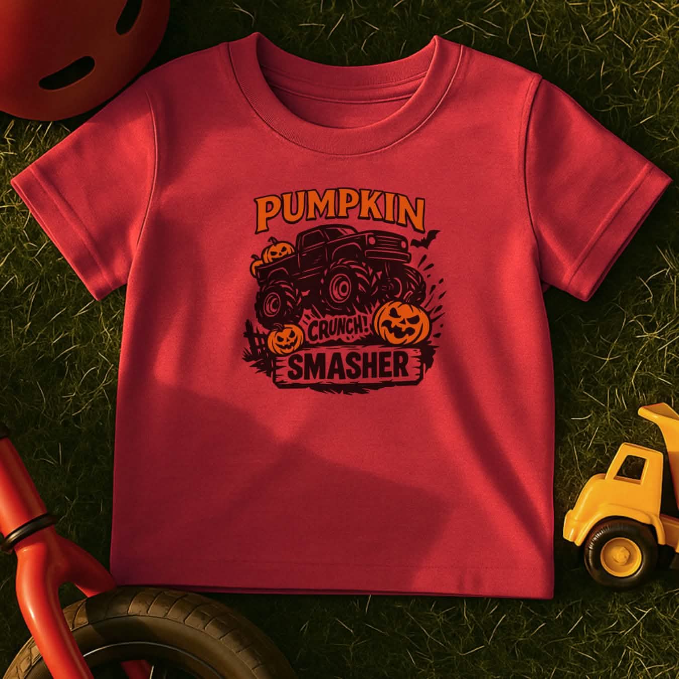 Pumpkin Smasher Toddler Halloween T-Shirt