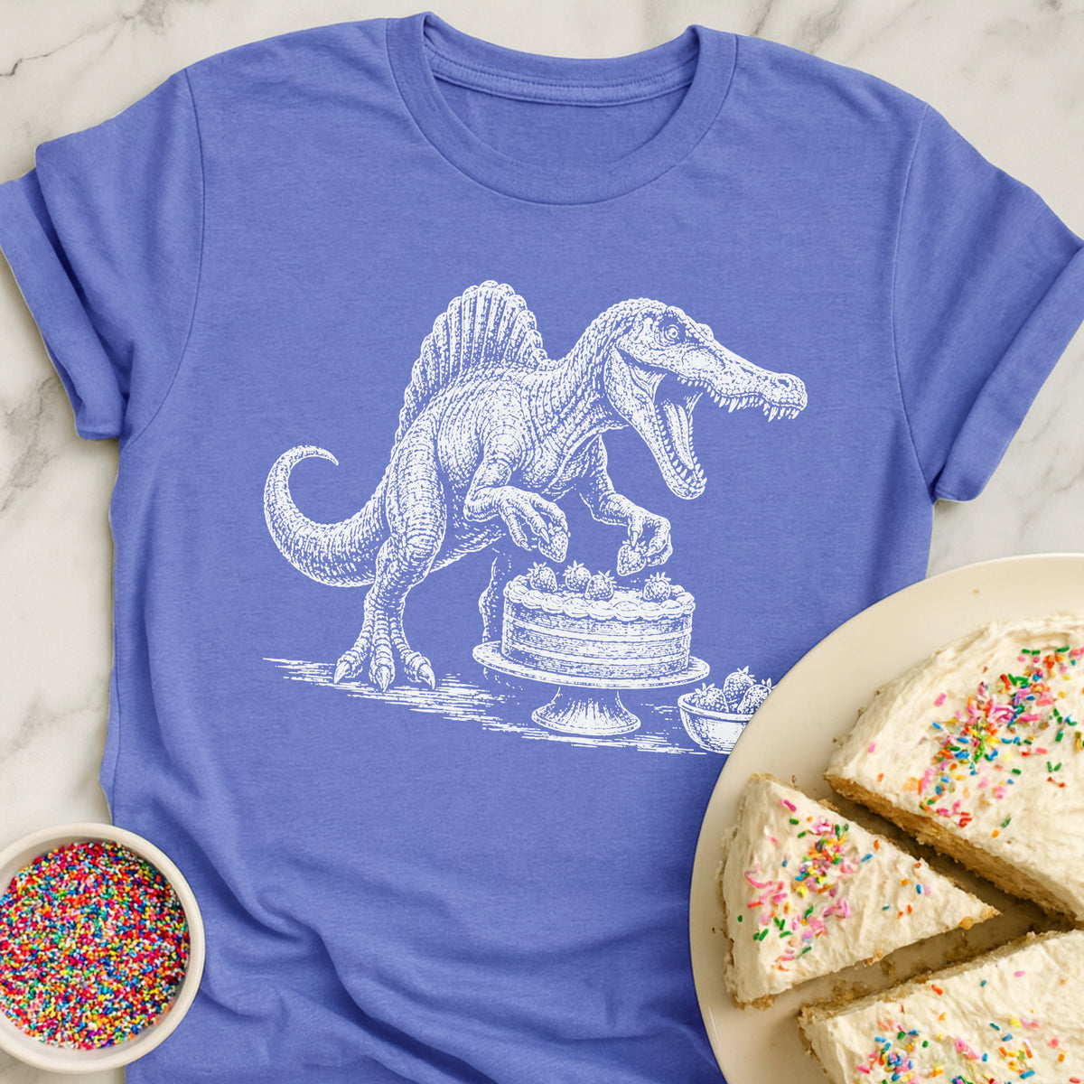 Spinosaurus Cake T-Shirt