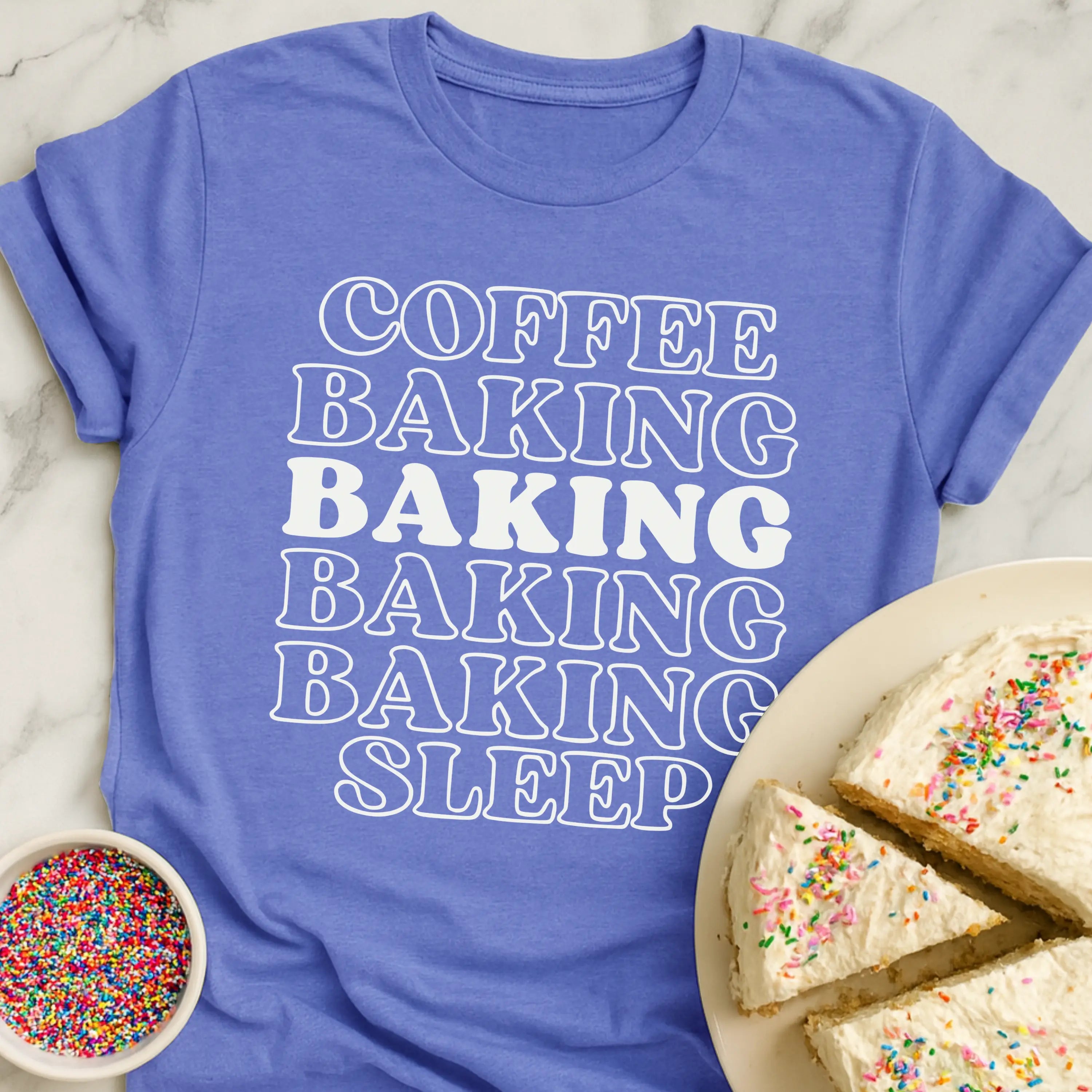 Coffee Baking Sleep Stack T-Shirt