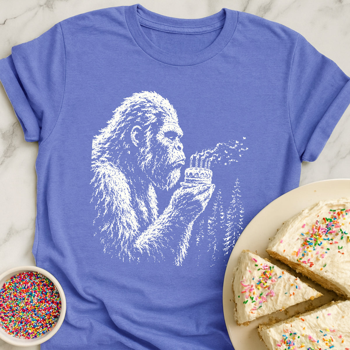Sasquatch Birthday Candles T-Shirt