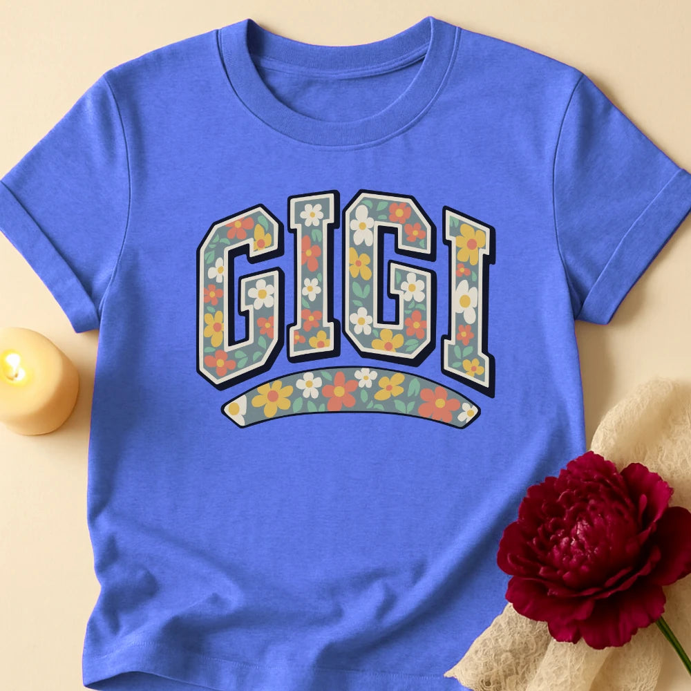 Gigi Flowers Grandma T-Shirt