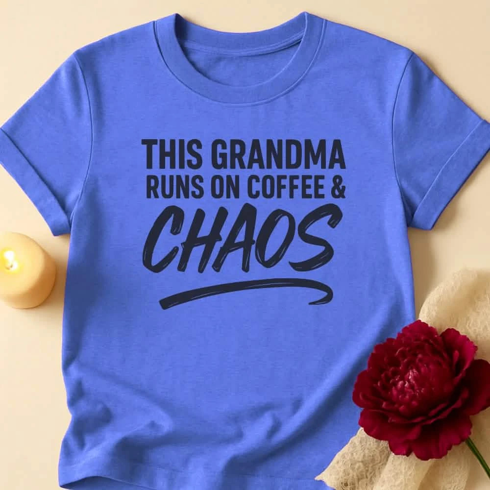 Coffee Chaos Grandma T-Shirt