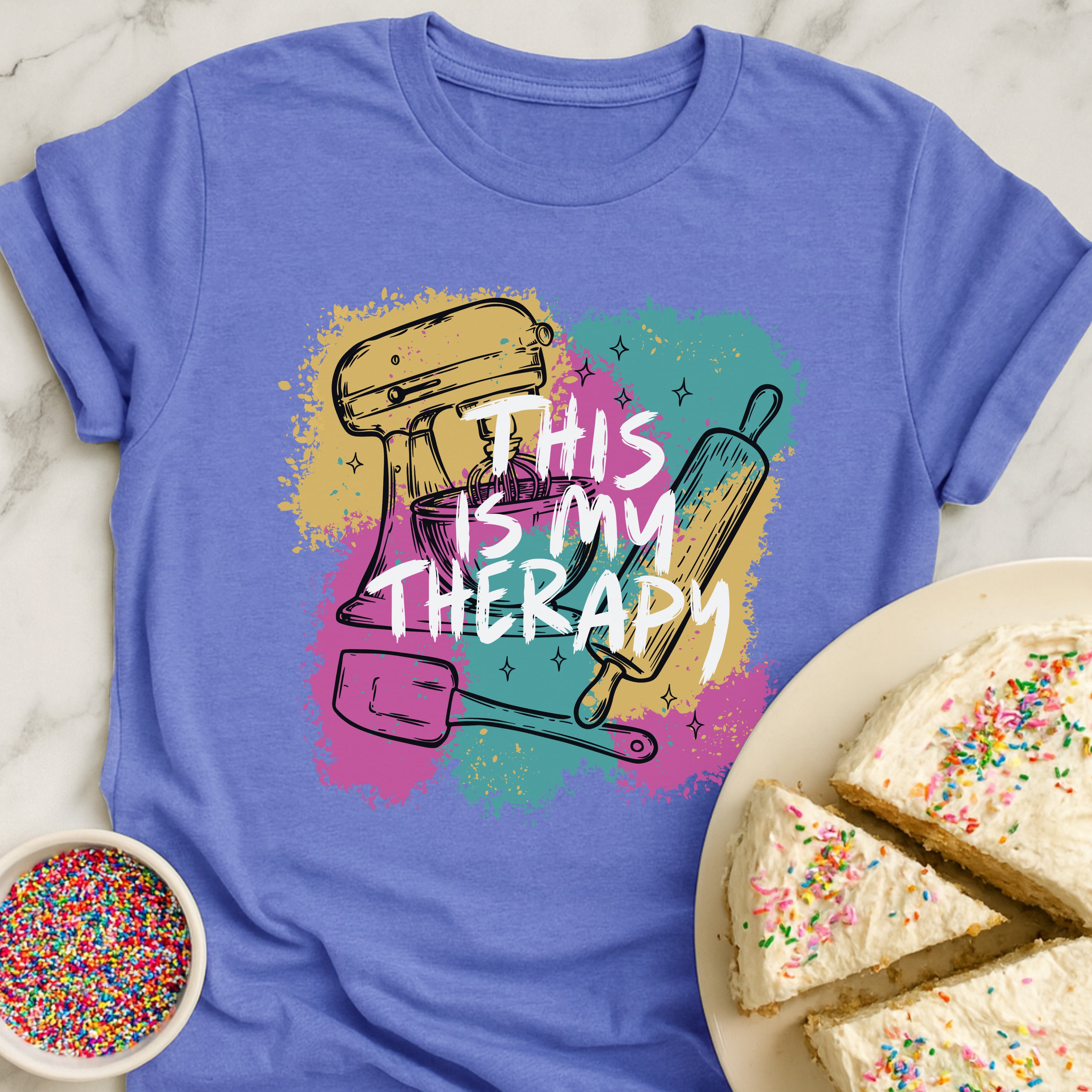 Colorful Baking Therapy T-Shirt