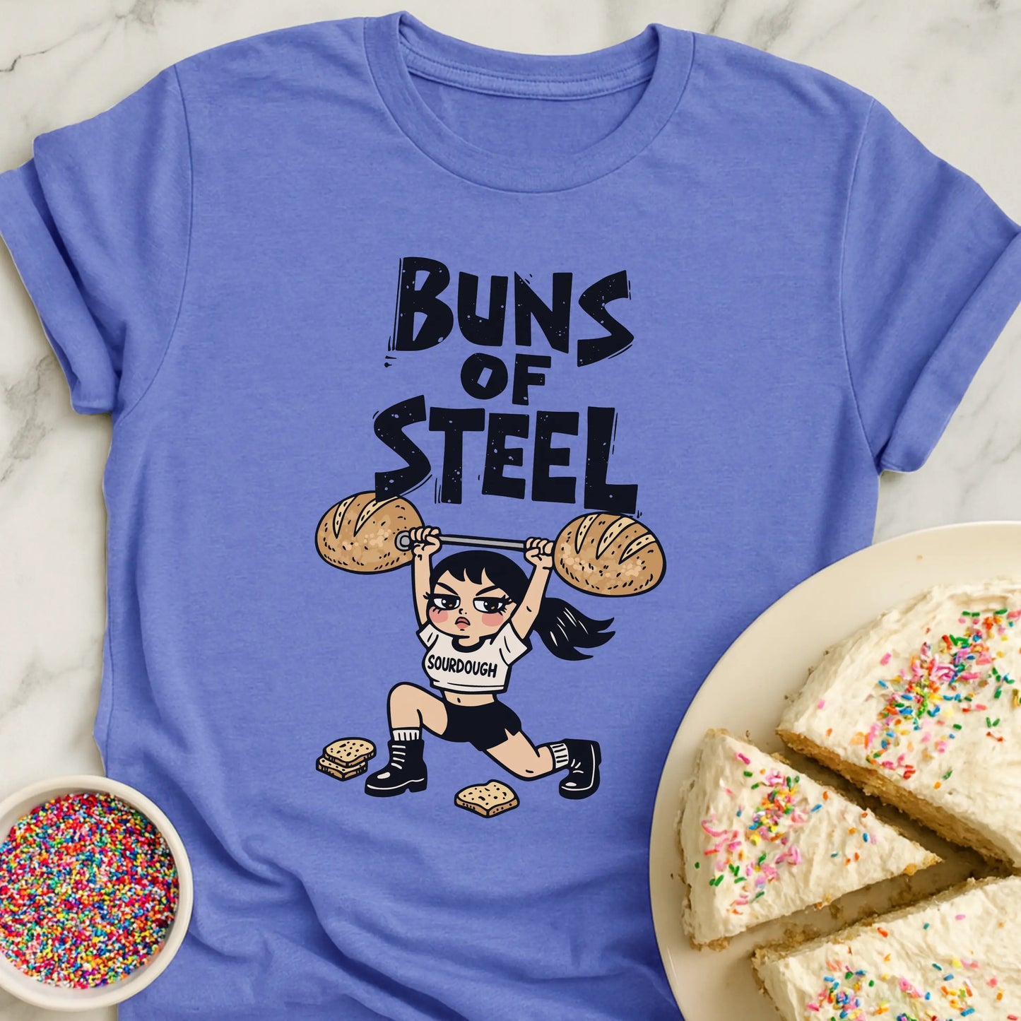 Buns Lifting Lady T-Shirt