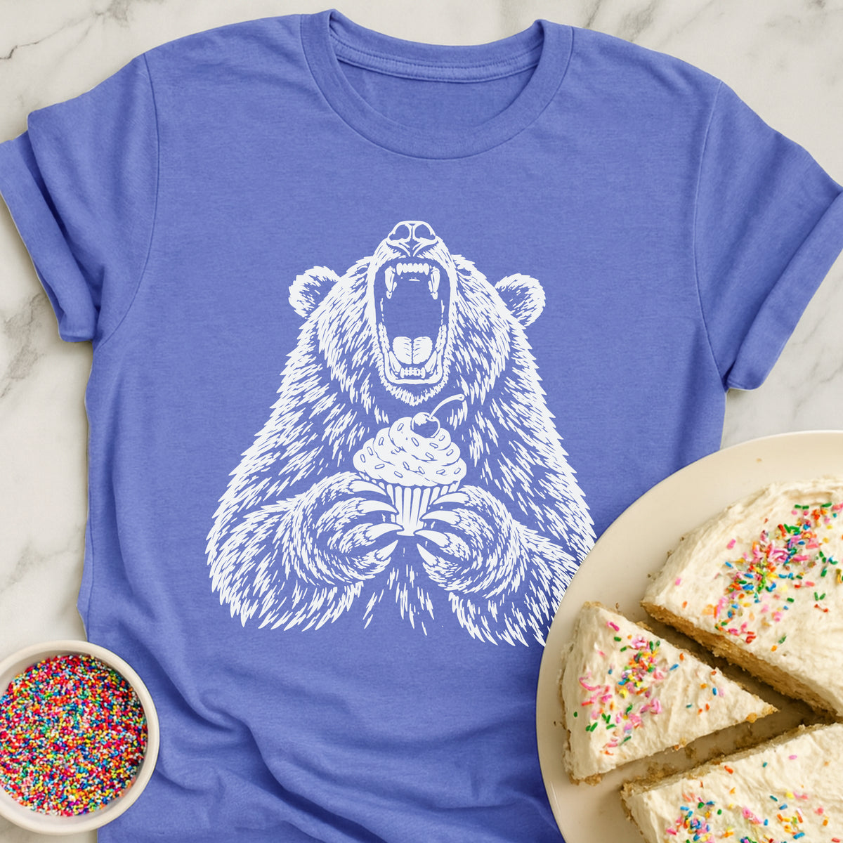 Happy Bear Cupcake T-Shirt
