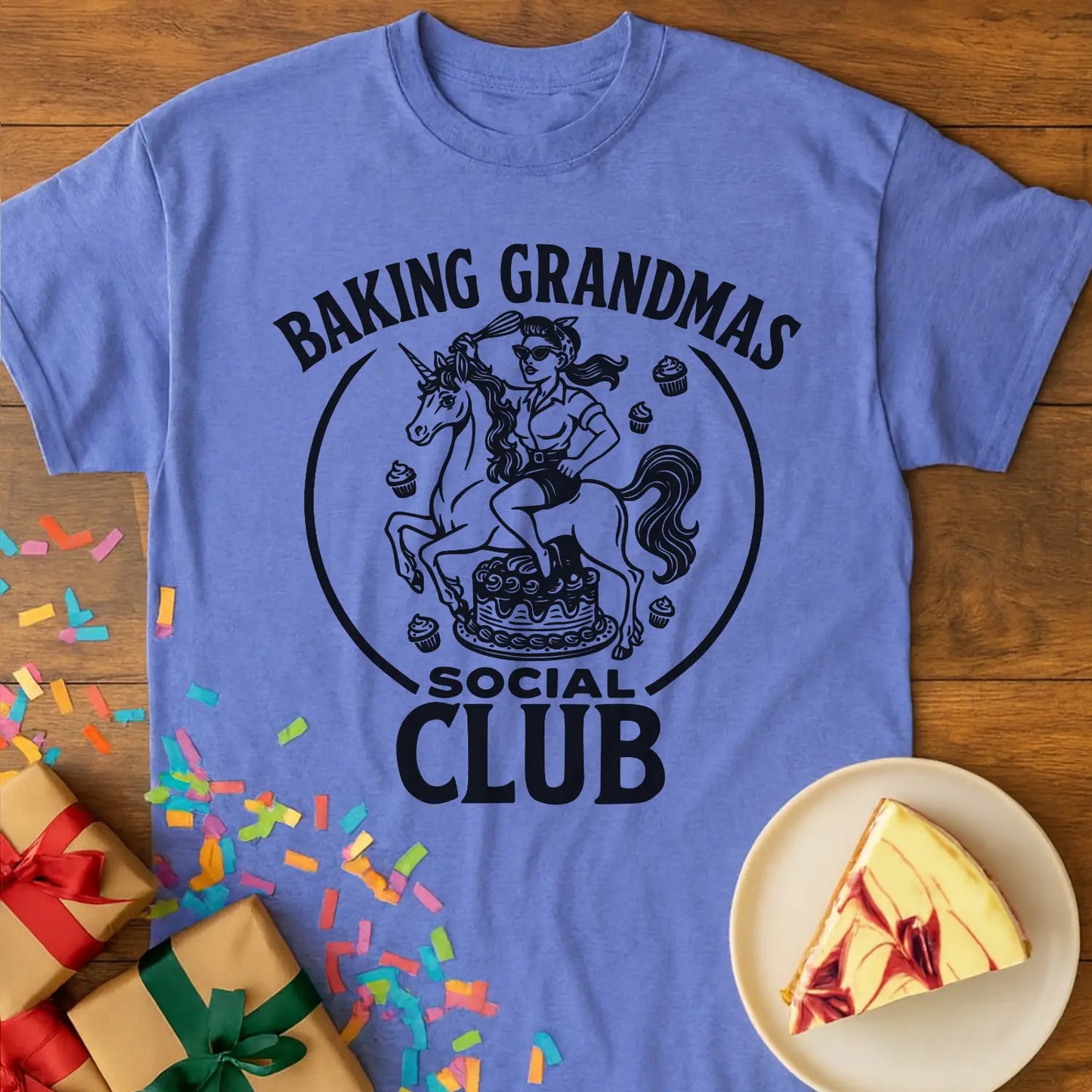 Unicorn Baker Grandma T-Shirt
