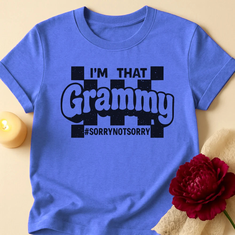 Checkered Grammy Grandma T-Shirt