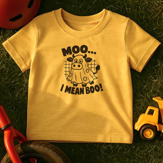 Moo Boo Toddler Halloween T-Shirt