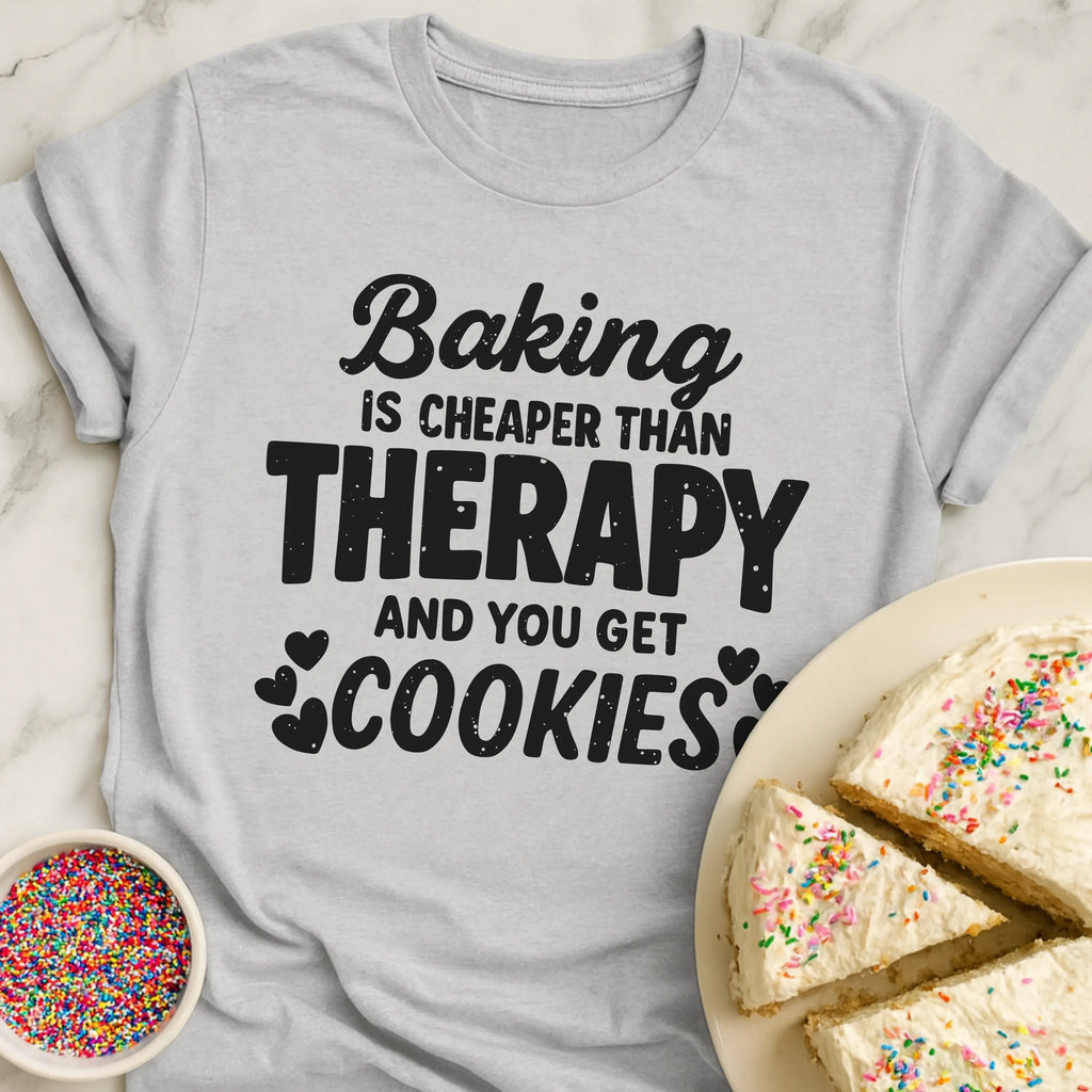 Cheap Therapy Baking T-Shirt