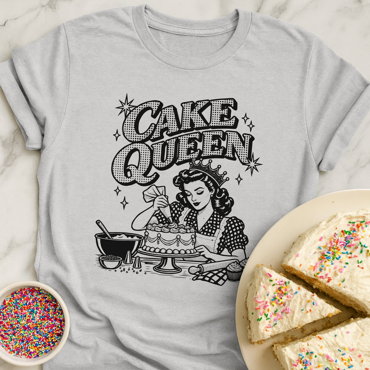 Retro Cake Queen T-Shirt