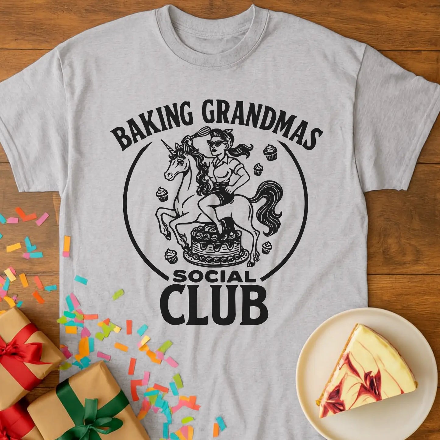 Unicorn Baker Grandma T-Shirt