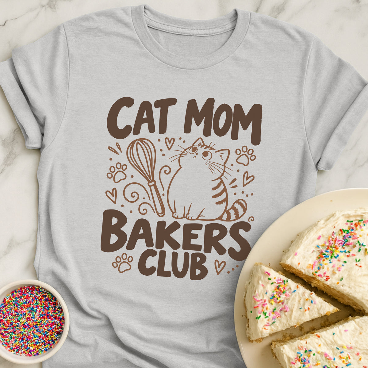Cat Mom Bakers T-Shirt