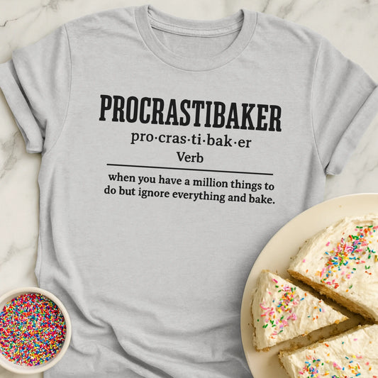Procrastibaker Definition T-Shirt