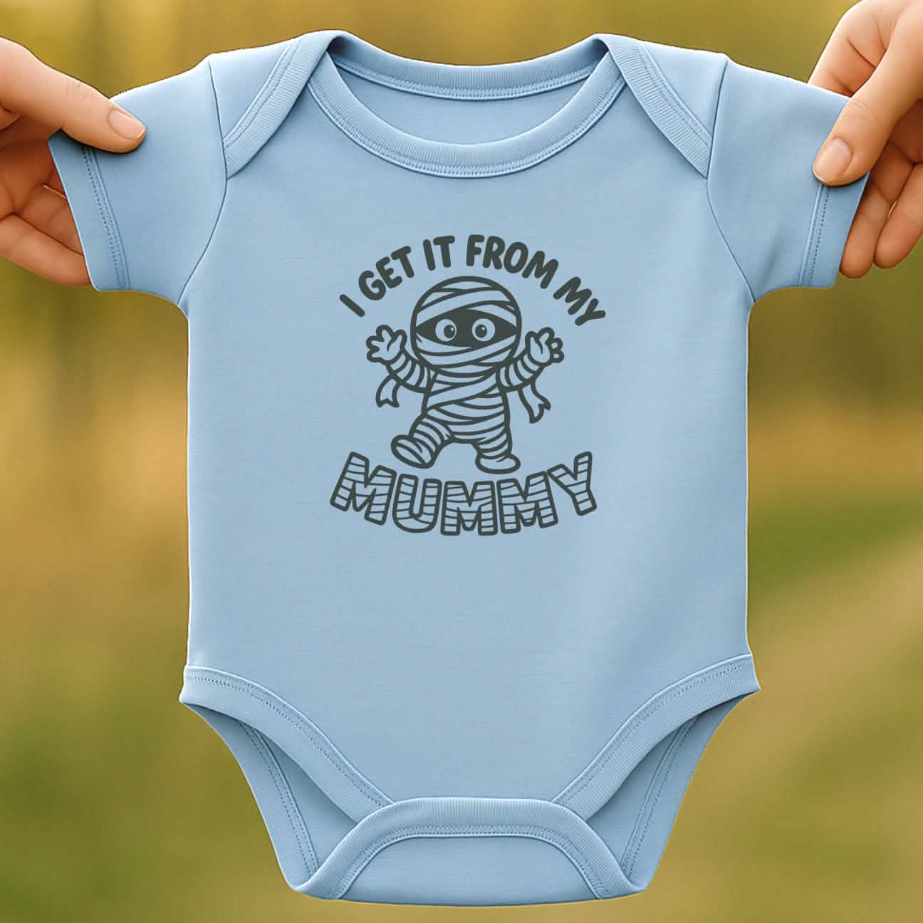 From Mummy Baby Halloween Bodysuit